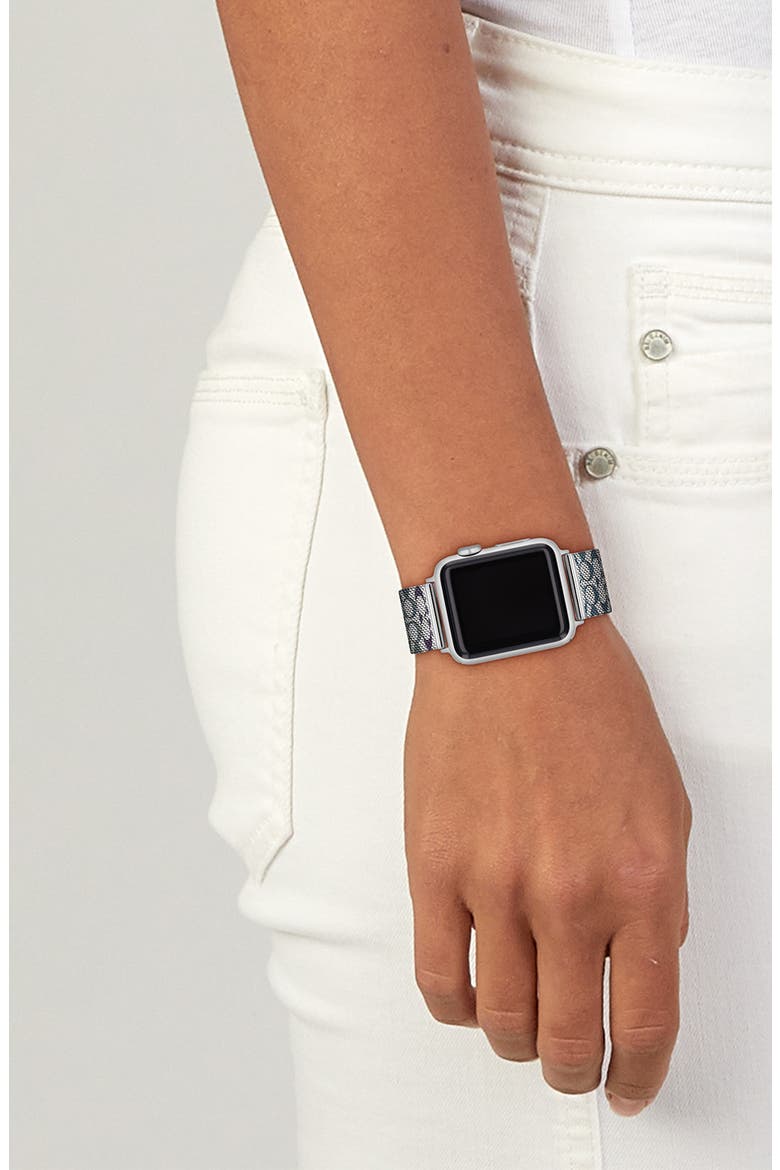 20mm Mesh Apple Watch® Watchband, Alternate, color, BLUE