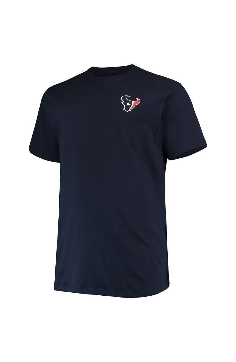 FANATICS Men's Fanatics Branded Navy Houston Texans Big & Tall #1 Dad 2-Hit T-Shirt, Alternate, color,