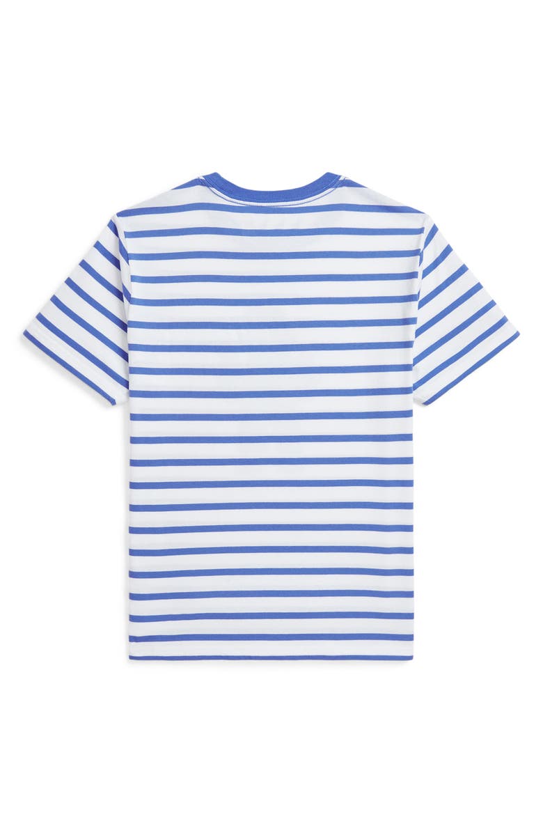 Polo Ralph Lauren Kids' Stripe Polo Bear Cotton Graphic T-Shirt, Alternate, color, 