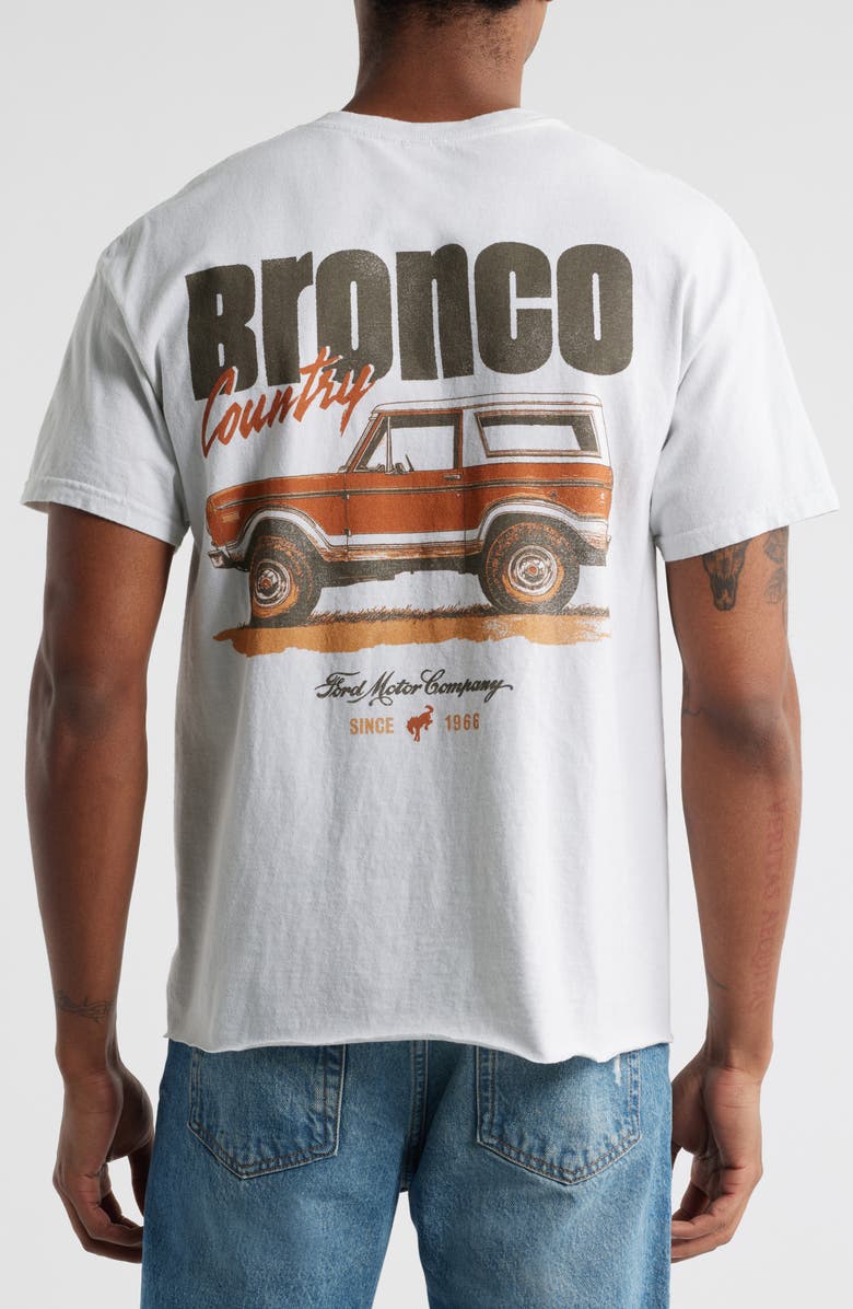 Merch Traffic Ford Retro Bronco Crop Graphic T-Shirt, Alternate, color, 