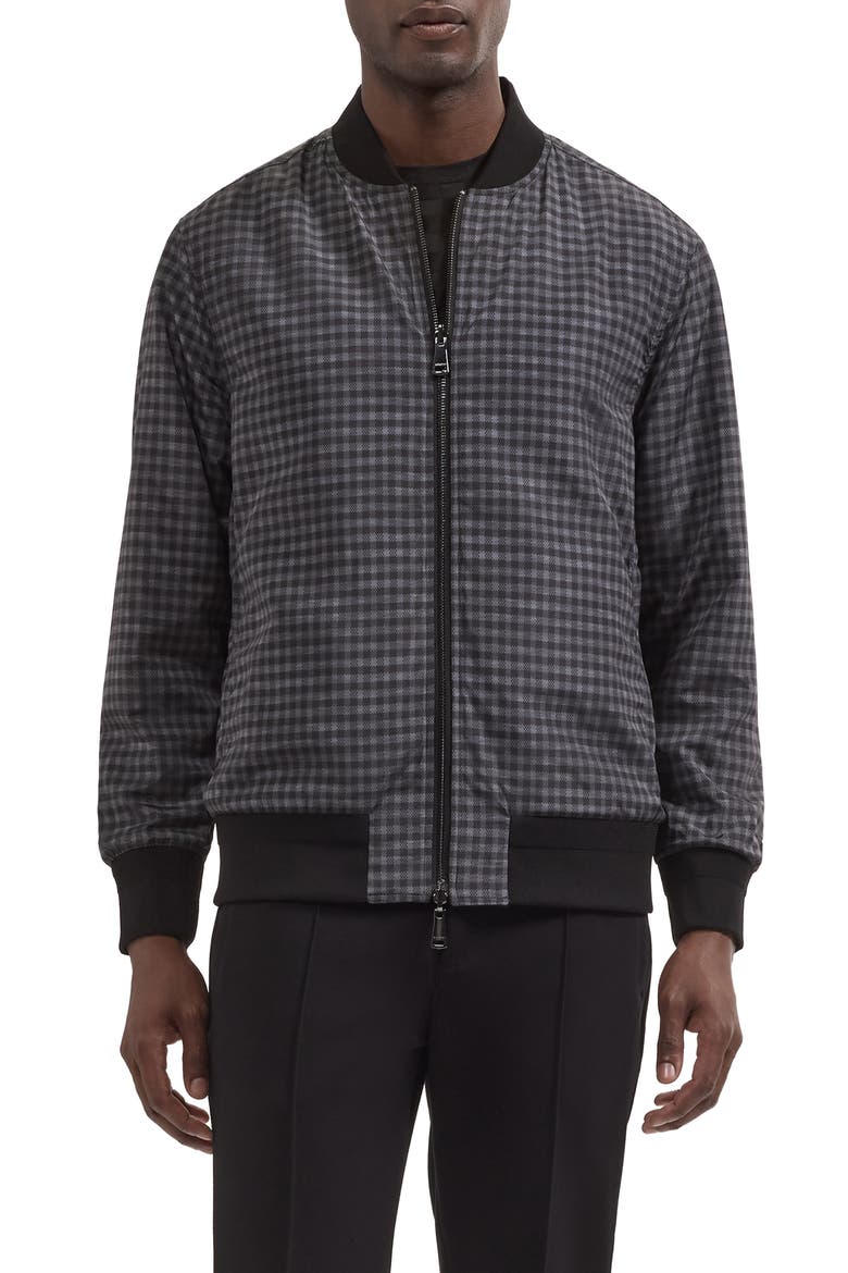 Soft Touch Knit Bomber Jacket, Alternate, color, BLACK