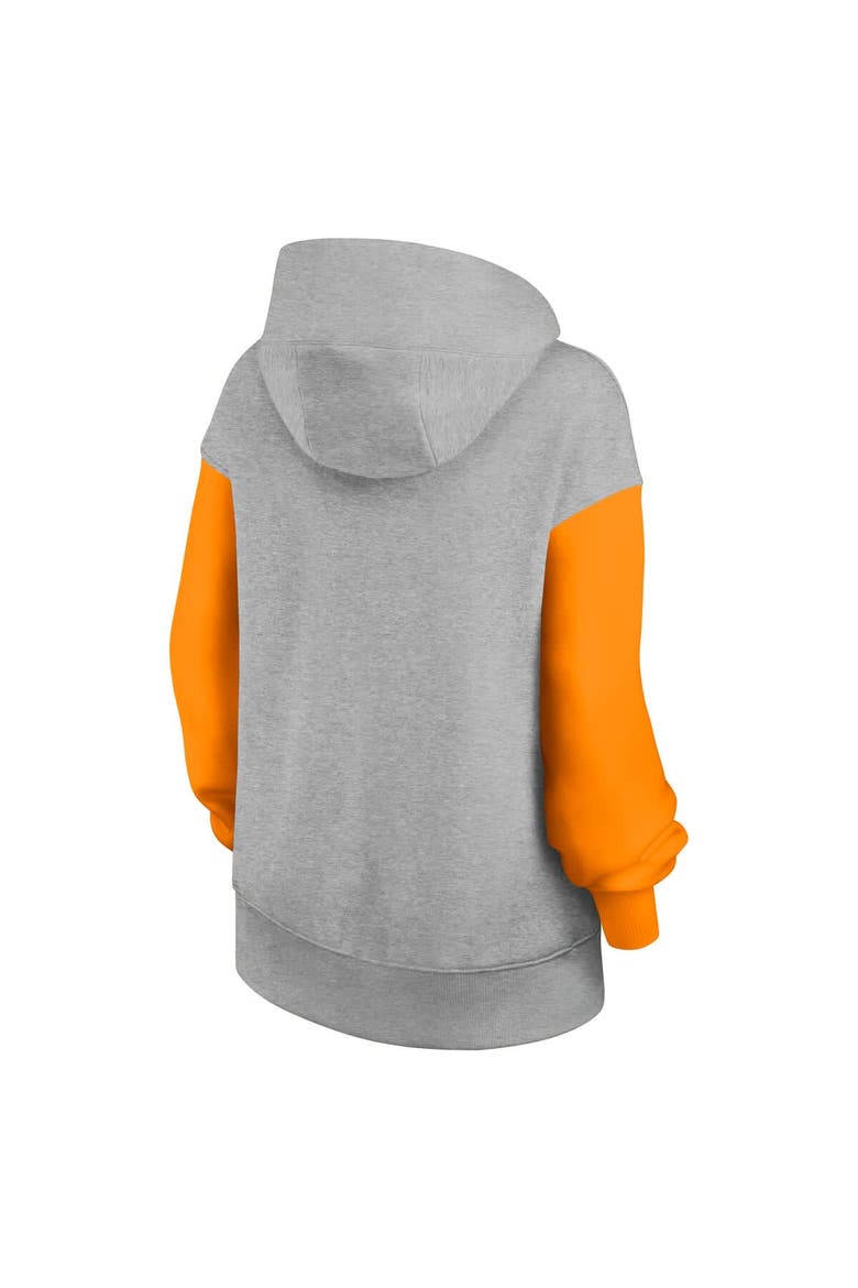 Women's Nike Heather Gray/Tennessee Orange Tennessee Volunteers Oversized Legacy Phoenix Pullover Hoodie, Alternate, color, Heather Gray