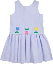 Florence Eiseman Seersucker Dress With Tulips