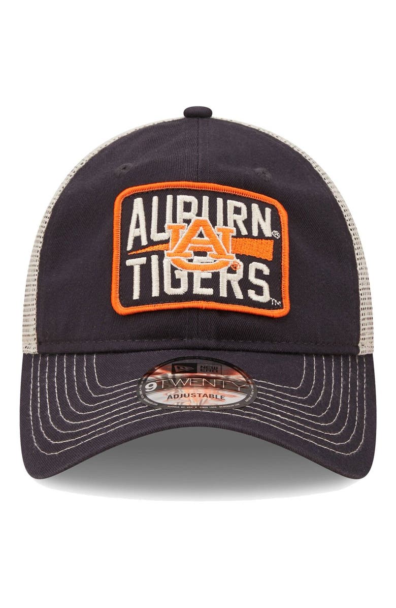 New Era Men's New Era Navy/Natural Auburn Tigers Devoted 9TWENTY Adjustable Hat, Alternate, color, Navy