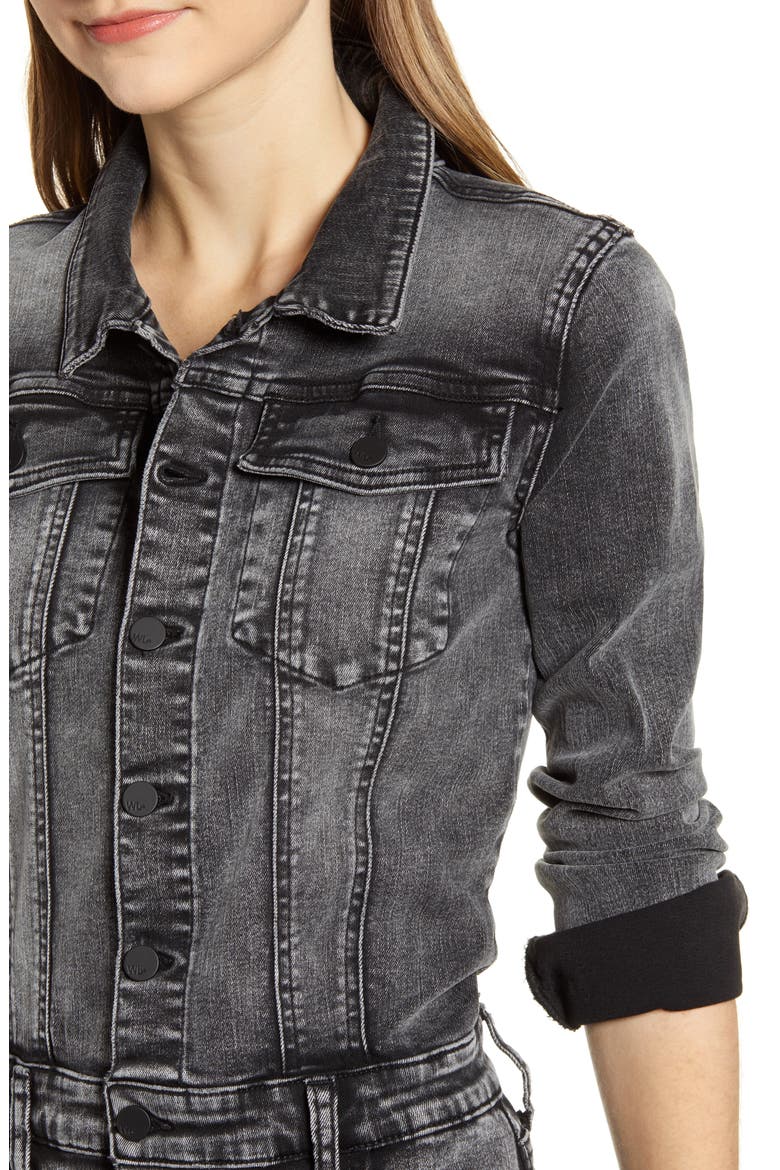 Piece Dyed Denim Dress, Alternate, color, GREY