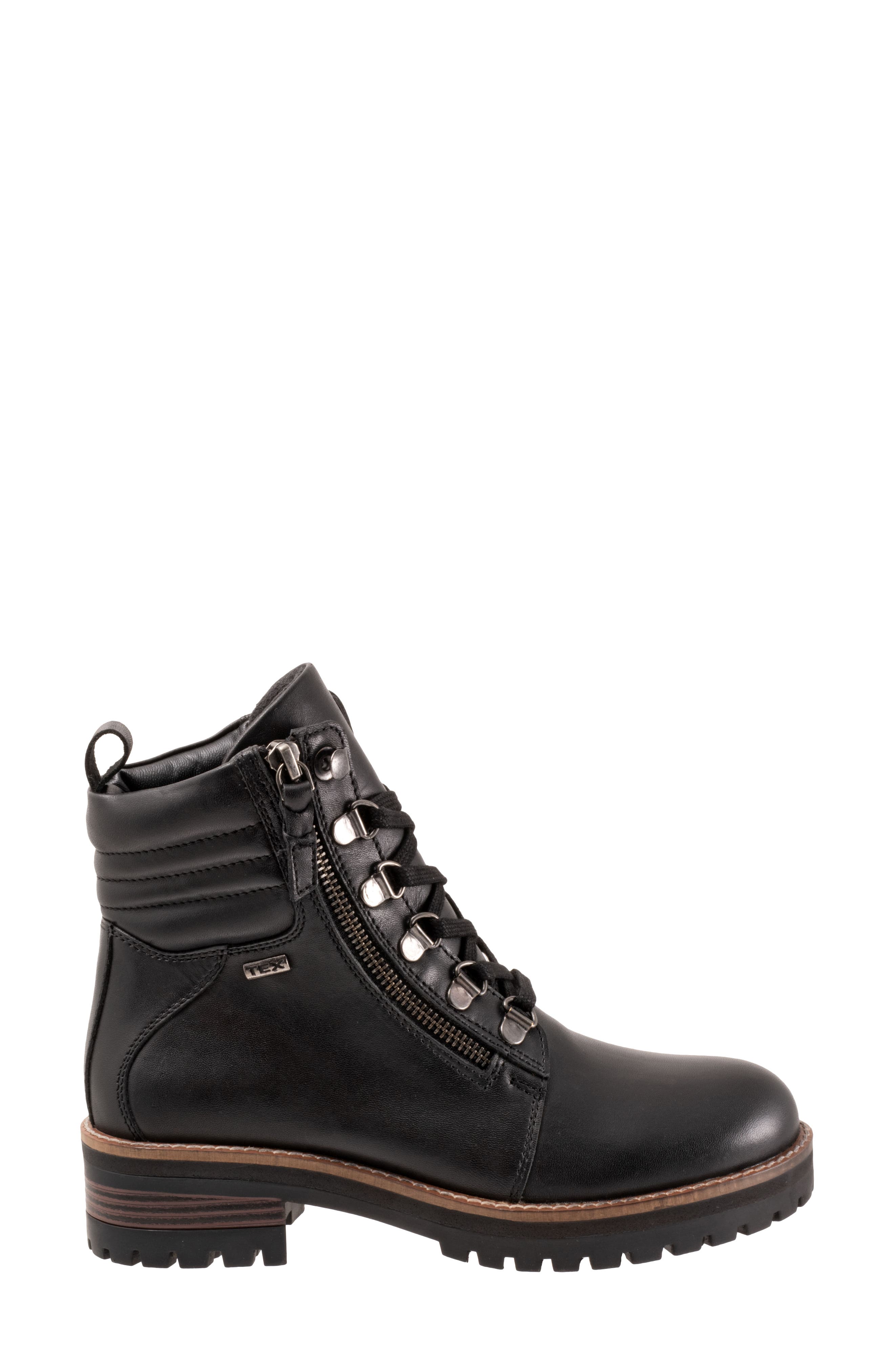 SoftWalk<sup>®</sup> Everett Lace-Up Boot, Alternate, color, Black Leather