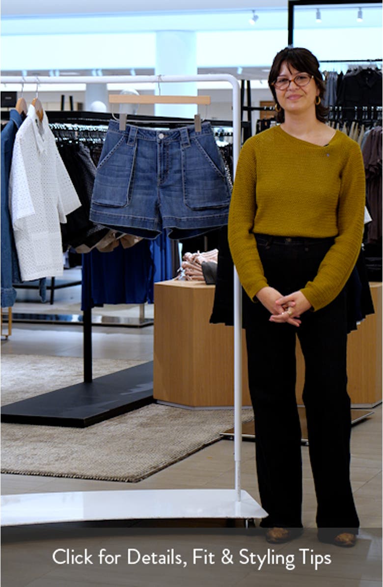 Utility Denim Shorts, sales video thumbnail