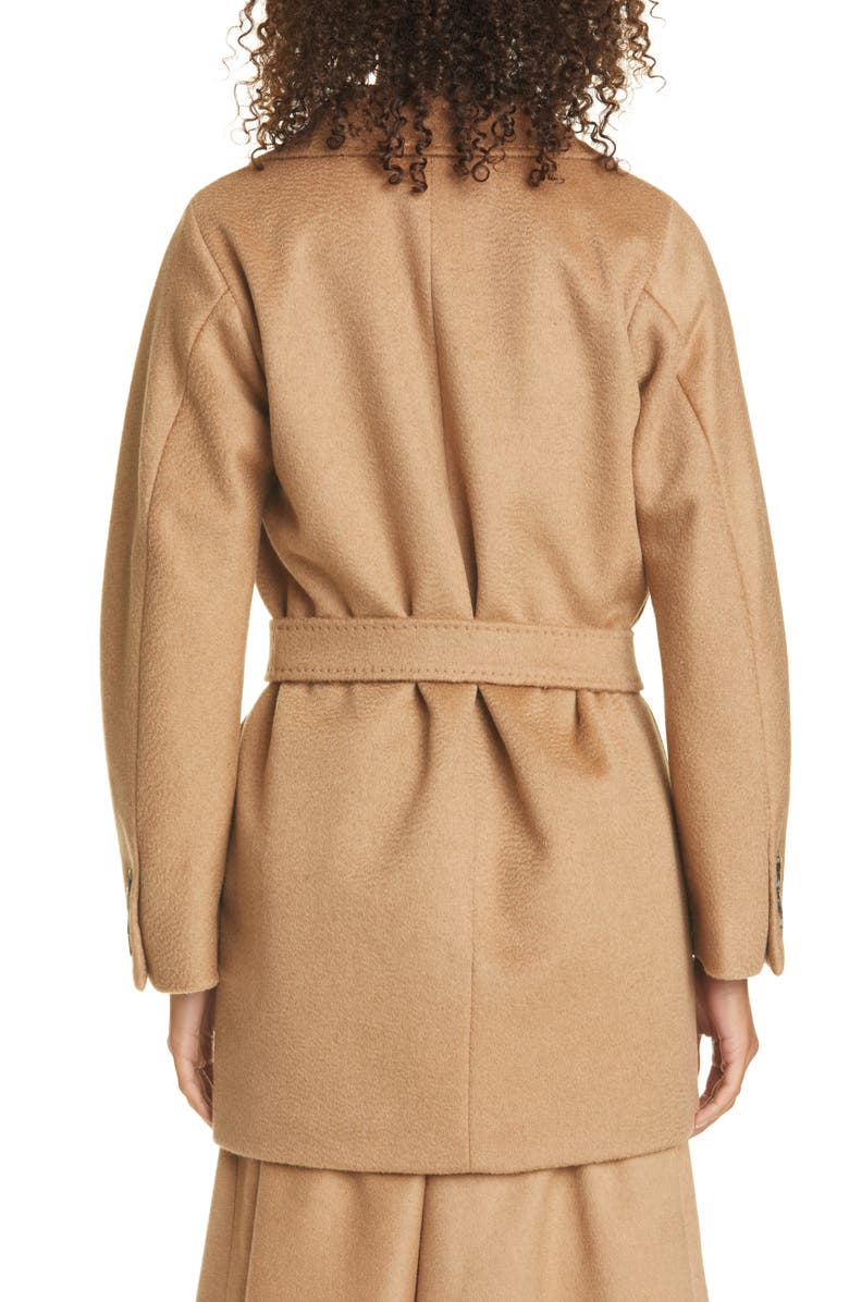 Max Mara Oliato Camel Hair Belted Coat, Alternate, color,