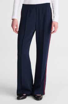 Pull-On Bootcut Track Pants