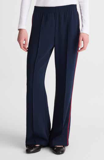 Pull-On Bootcut Track Pants