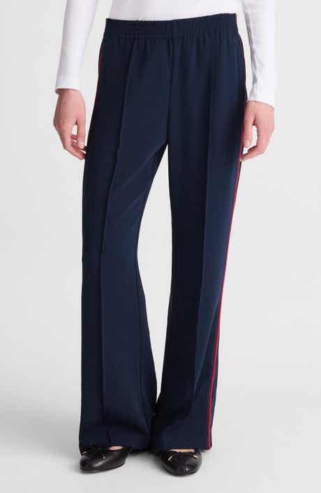 Pull-On Bootcut Track Pants