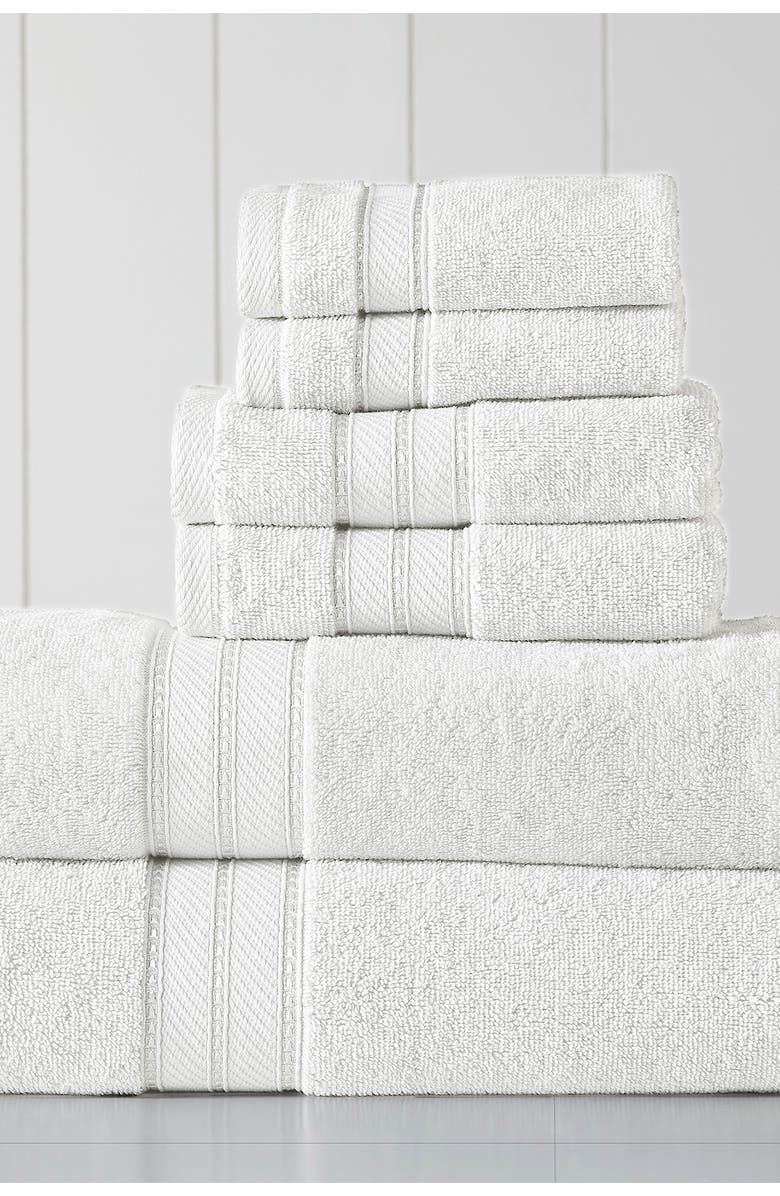 Modern Threads SpunLoft 6-Piece Towel Set, Alternate, color, White