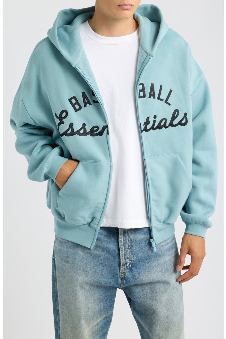 x MLB Full Zip Hoodie, Main, color, STONE BLUE