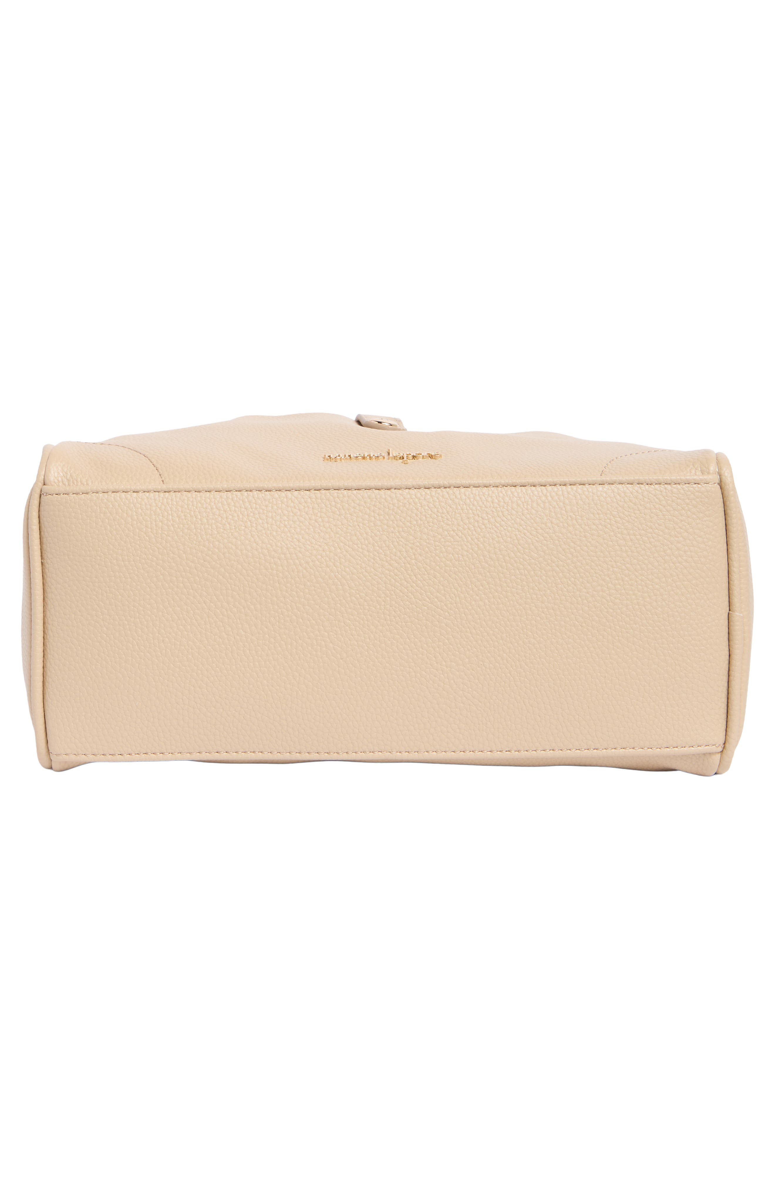Soft Pebble Shoulder Bag with Scarf, Alternate, color, OATMEAL