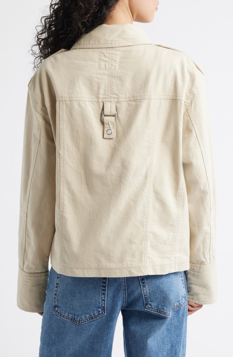 Free People Kali Utility Jacket, Alternate, color, Morning Oat
