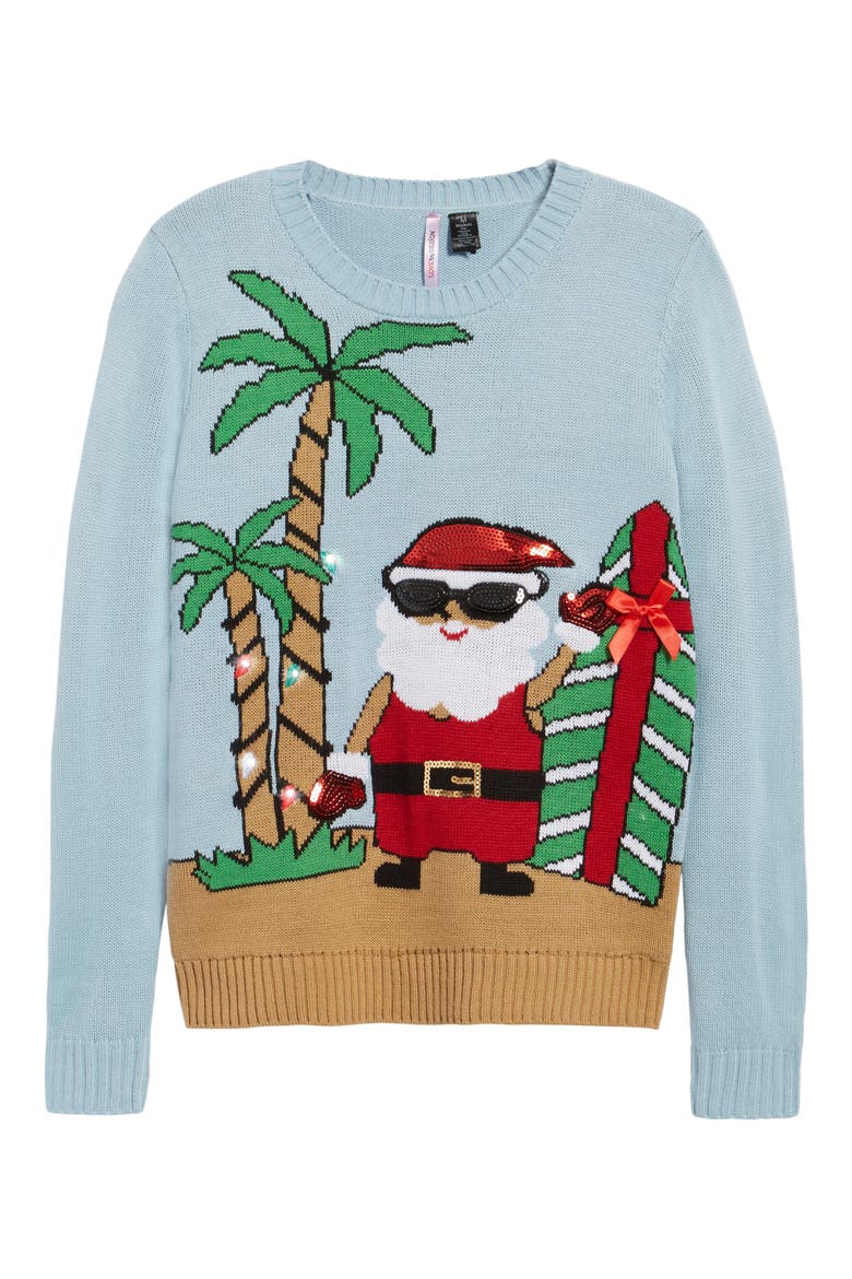 Beach Santa Sweater, Alternate, color, BEACH SANTA CLAUS