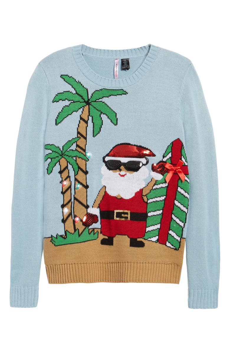 Love By Design Beach Santa Sweater, Alternate, color, 