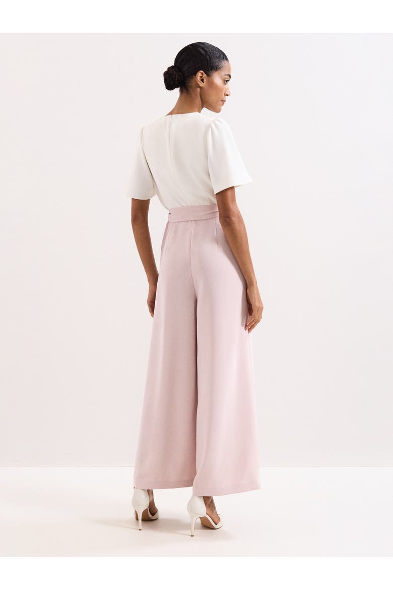Kallie V-Neck Wide Leg Jumpsuit, Alternate, color, Pale Pink