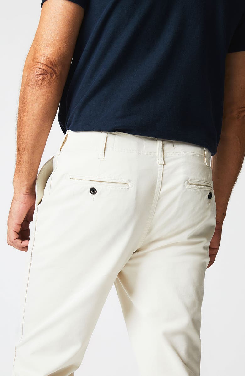 Billy Reid Flat Front Strech Cotton Chinos, Alternate, color, Eggshell