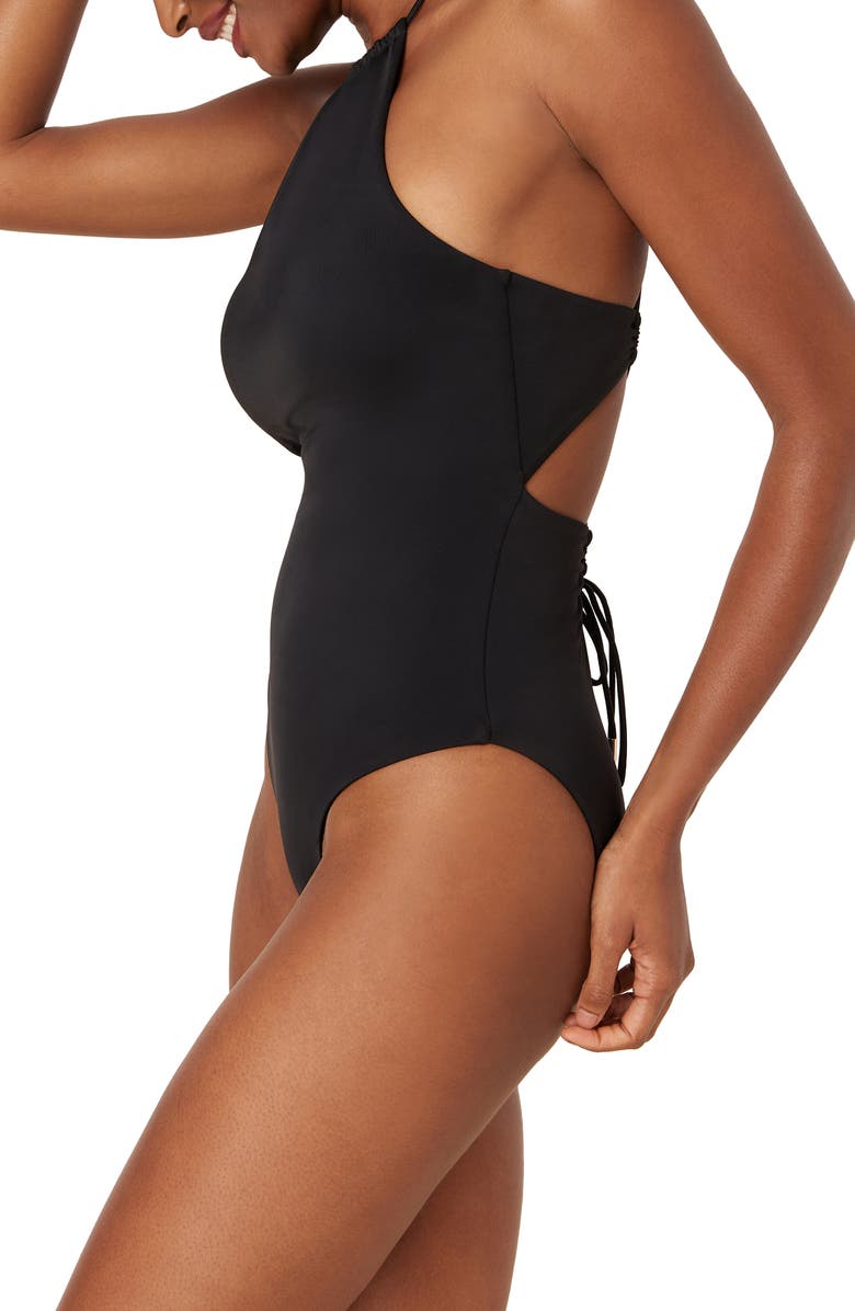 Andie The Saidia Lace-Up Back One-Piece Swimsuit, Alternate, color, 