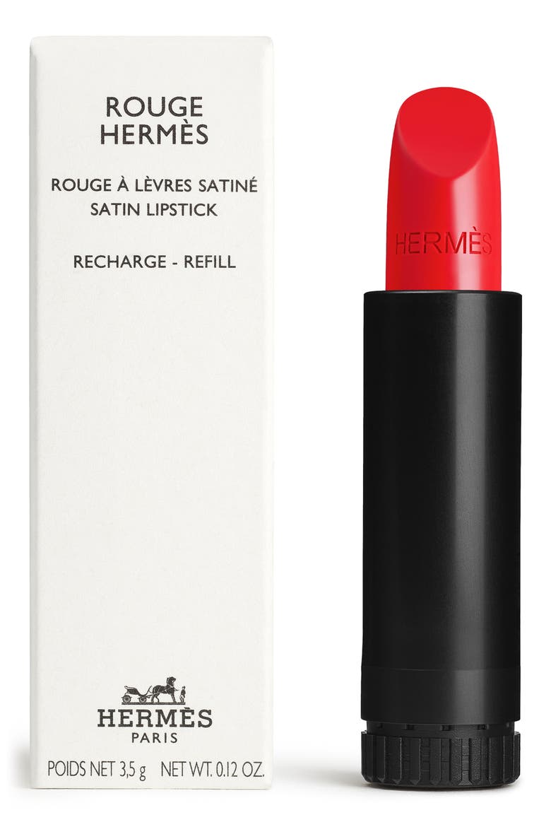 Rouge Hermès - Satin Lipstick Refill, Main, color, 64 ROUGE CASAQUE