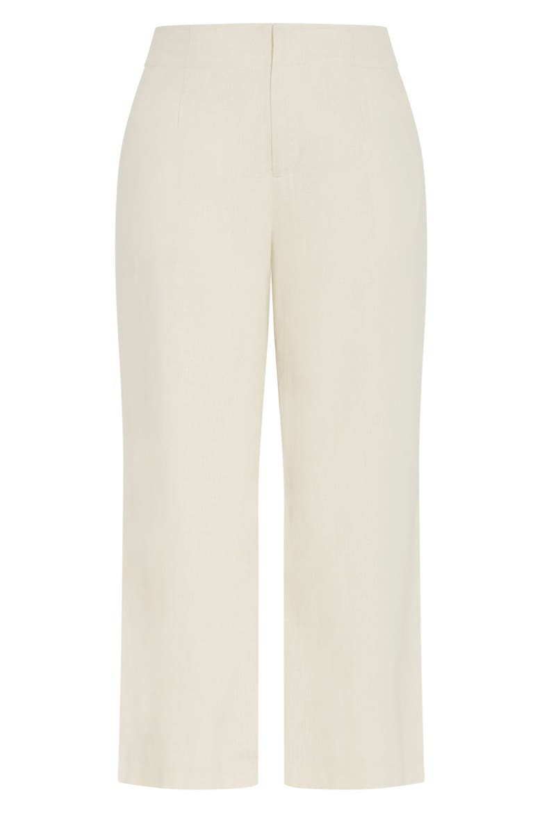Viven Linen Blend Wide Leg Pants, Alternate, color, CREAM