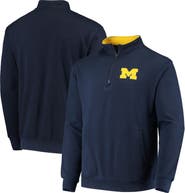 COLOSSEUM Men's Colosseum Navy Michigan Wolverines Tortugas Logo Quarter-Zip Jacket