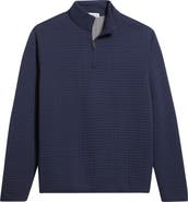 Peter Millar Quad Quilted Quarter Zip Pullover