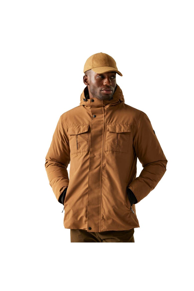 Eamont Insulated Waterproof Jacket, Alternate, color, Brown