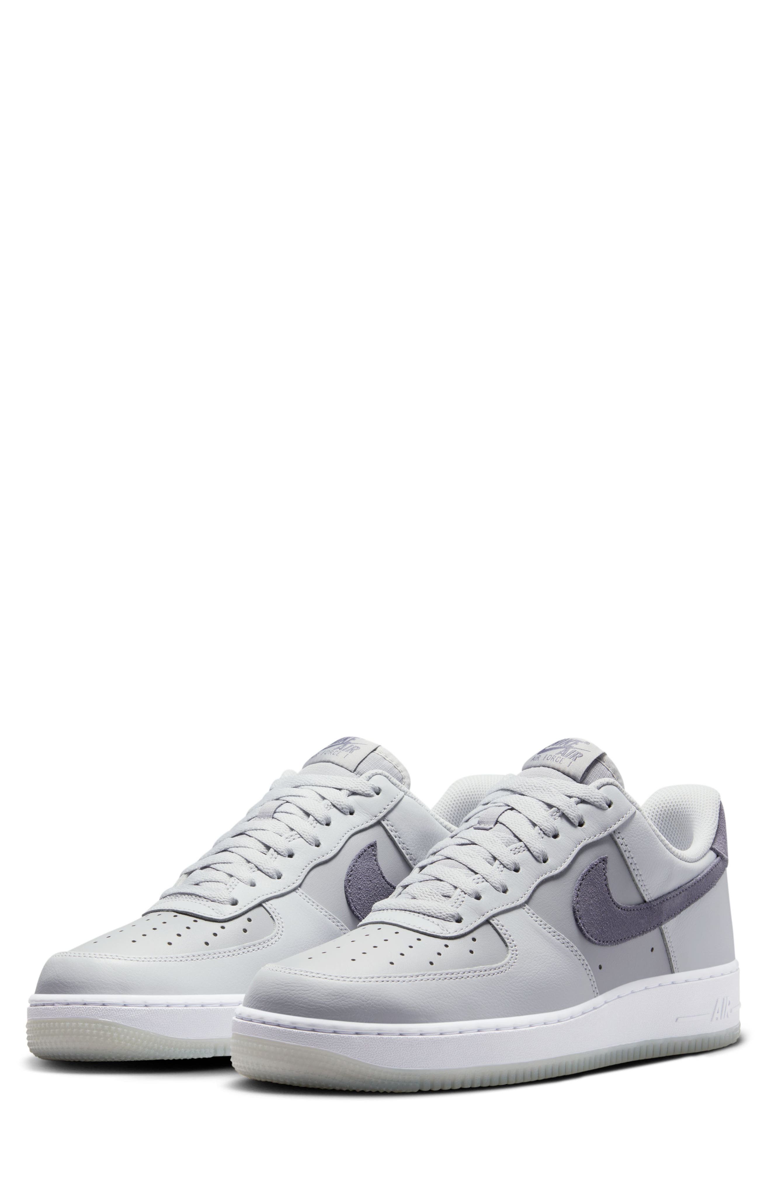 Air Force 1 '07 Sneaker, Main, color, PURE PLATINUM/ LIGHT CARBON