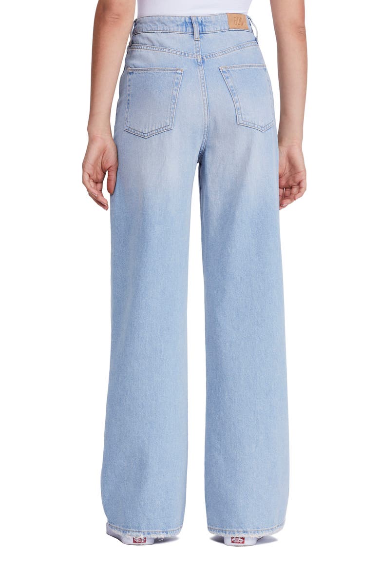 Puddle Jeans, Alternate, color, LIGHT DENIM