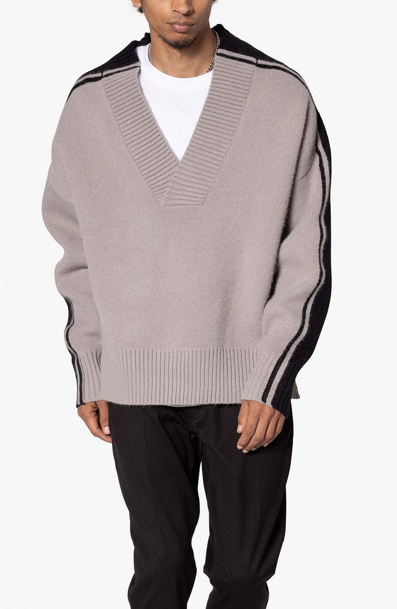 mnml University Sweater, Alternate, color, Black/ Grey