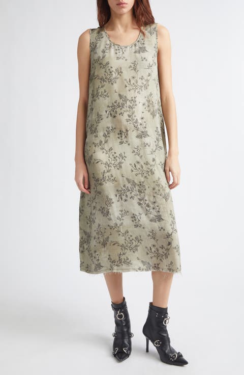 Sleeveless Floral Midi Dress