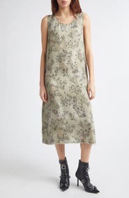 R13 Sleeveless Floral Midi Dress