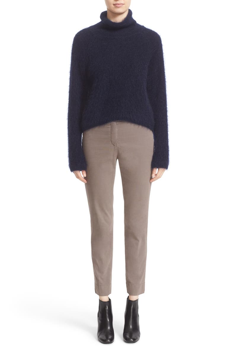 Mohair & Silk Turtleneck Sweater, Alternate, color, NAVY
