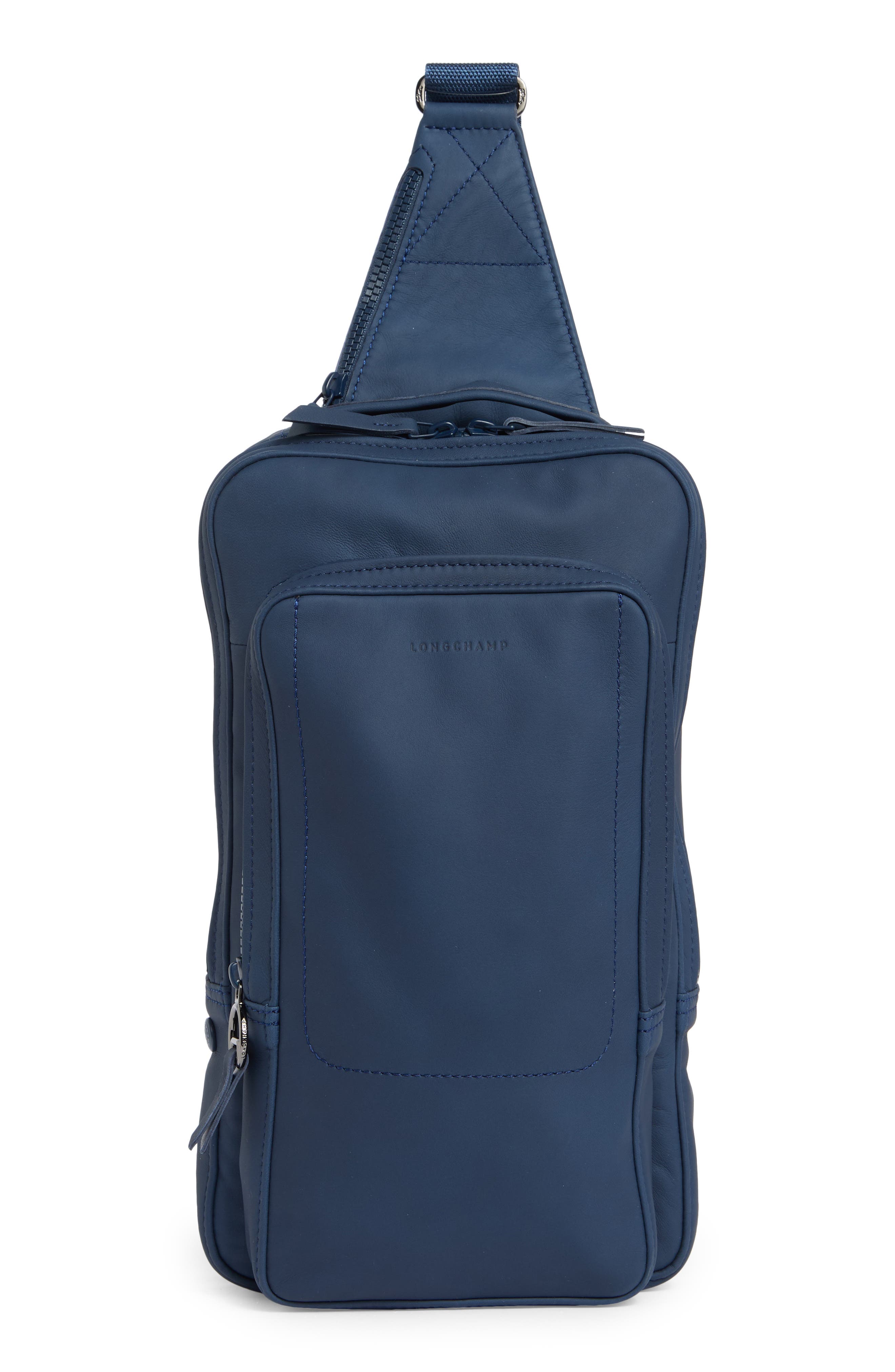 Longchamp Small Parisis Leather Sling Bag, Main, color, Baltik