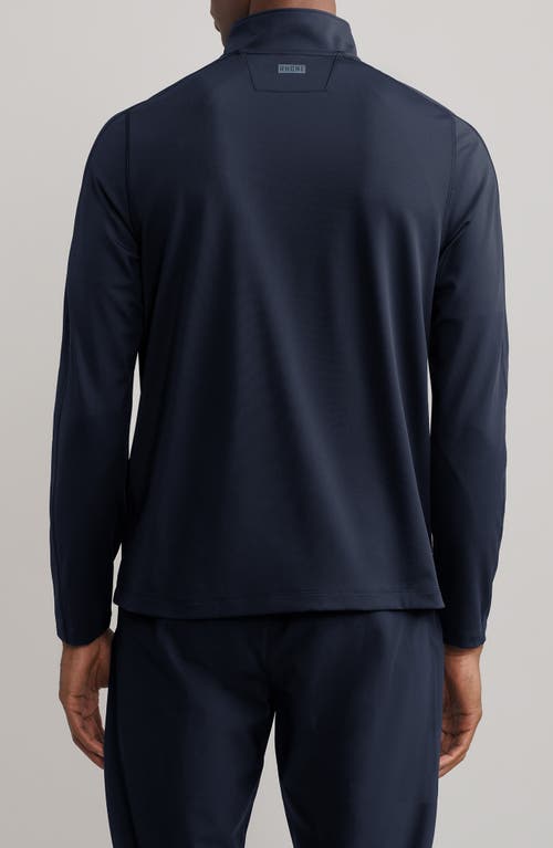Rhone Rise Quarter Zip Pullover In True Navy