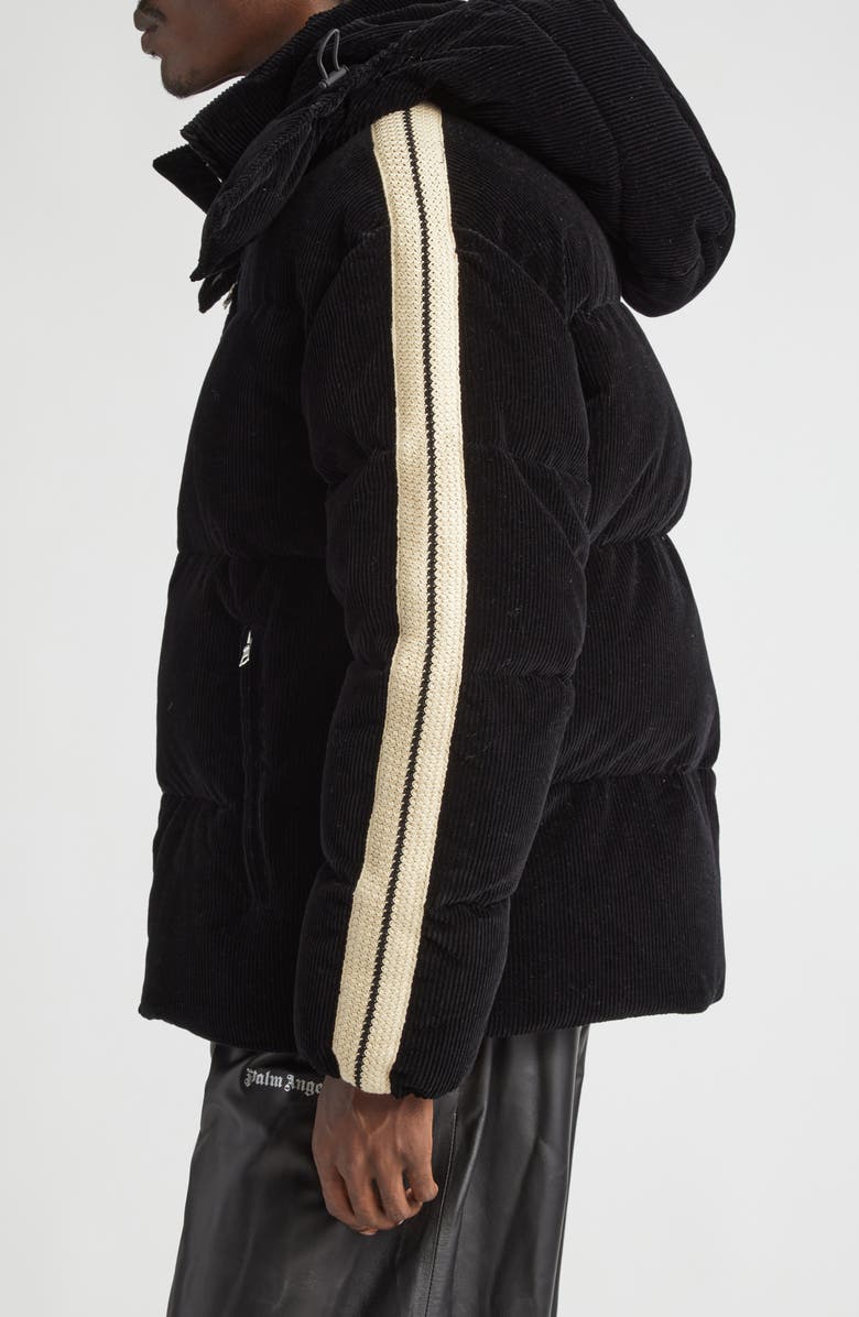 Palm Angels Down Puffer Track Jacket with Removable Hood, Alternate, color,
