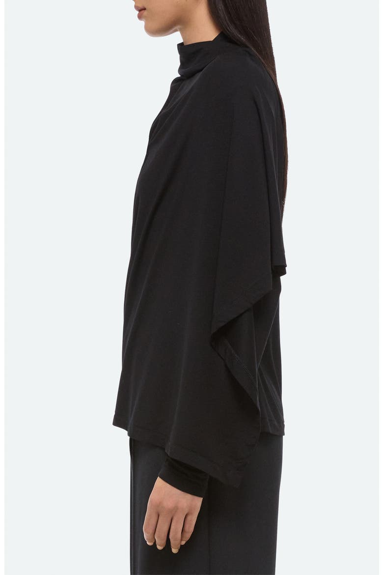 Scarf Top, Alternate, color, BLACK