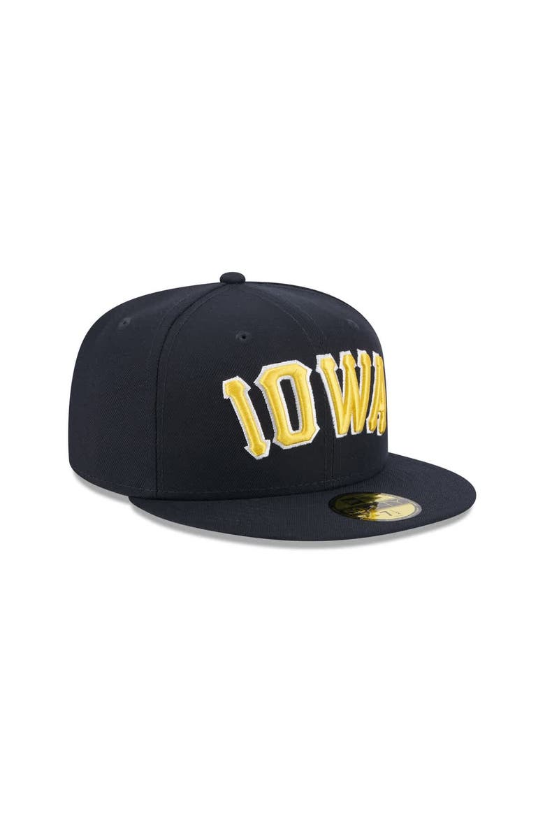Men's New Era  Navy Iowa Cubs Theme Nights 59FIFTY Fitted Hat, Alternate, color, Navy