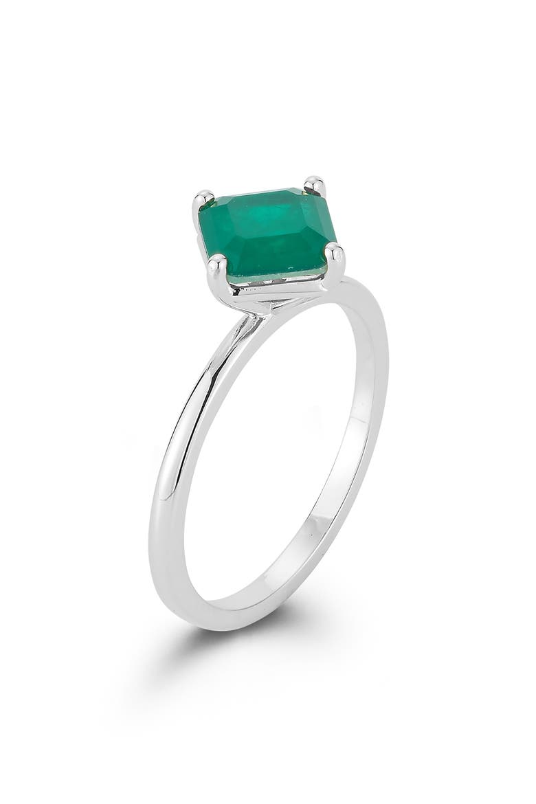 Princess Cut Cubic Zirconia Ring, Alternate, color, SILVER