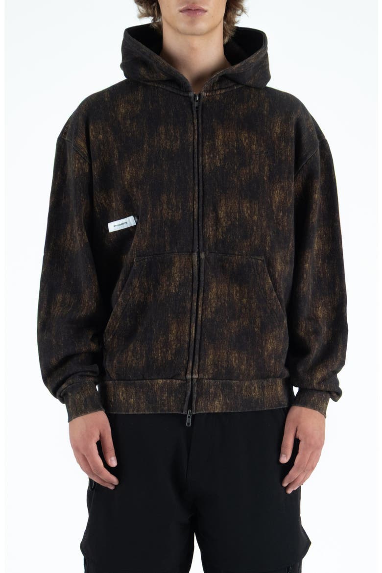 Bushill Camo Cotton Fleece Zip Hoodie, Main, color, CAMO