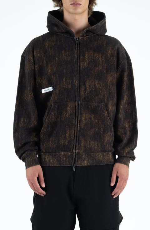 Bushill Camo Cotton Fleece Zip Hoodie