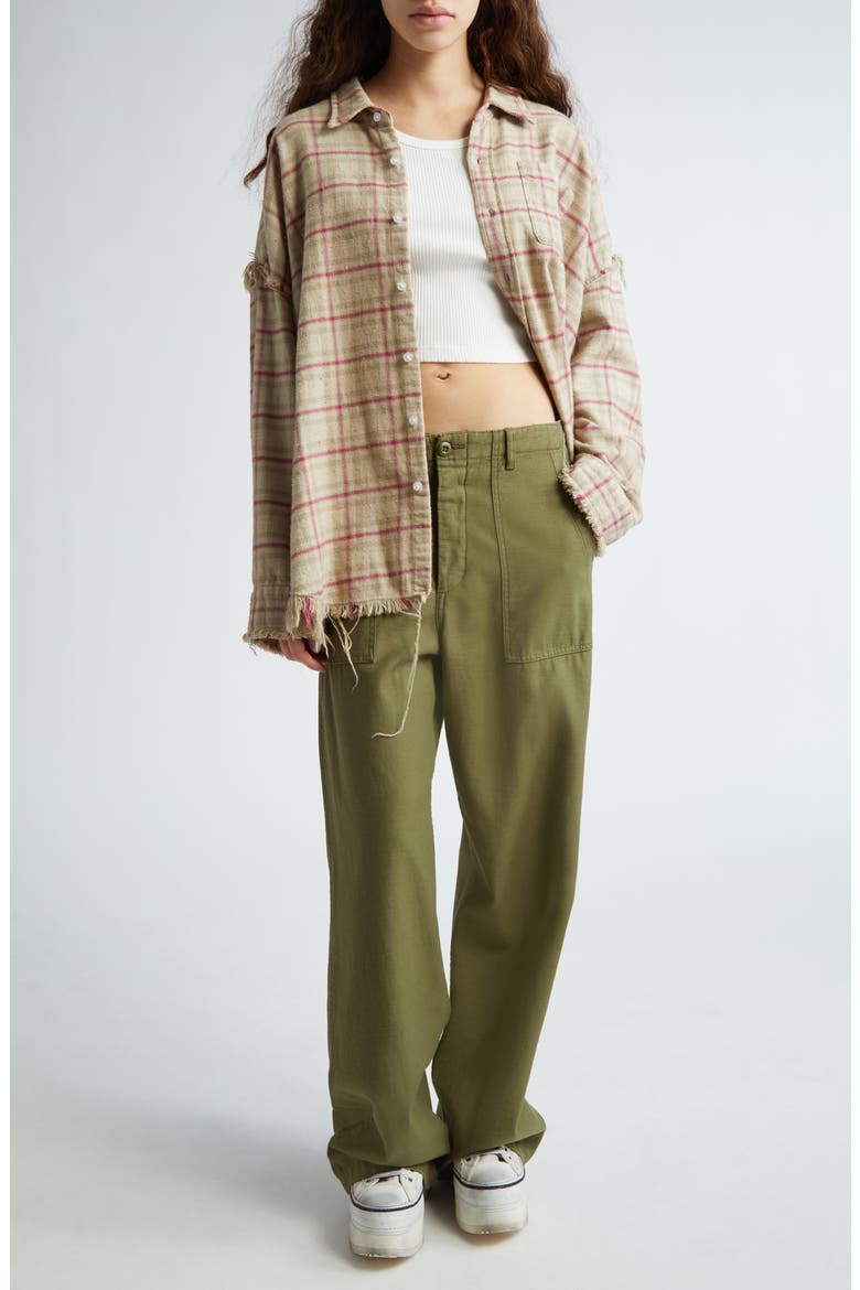 Wide Leg Utility Pants, Alternate, color, OLIVE