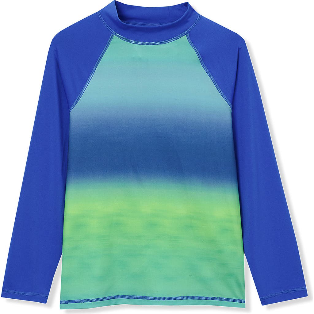 LANDS' END LANDS' END BOYS LONG SLEEVE UPF 50 SUN PROTECTION RASH GUARD