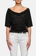 EB Denim Madeo Cowl Neck T-shirt