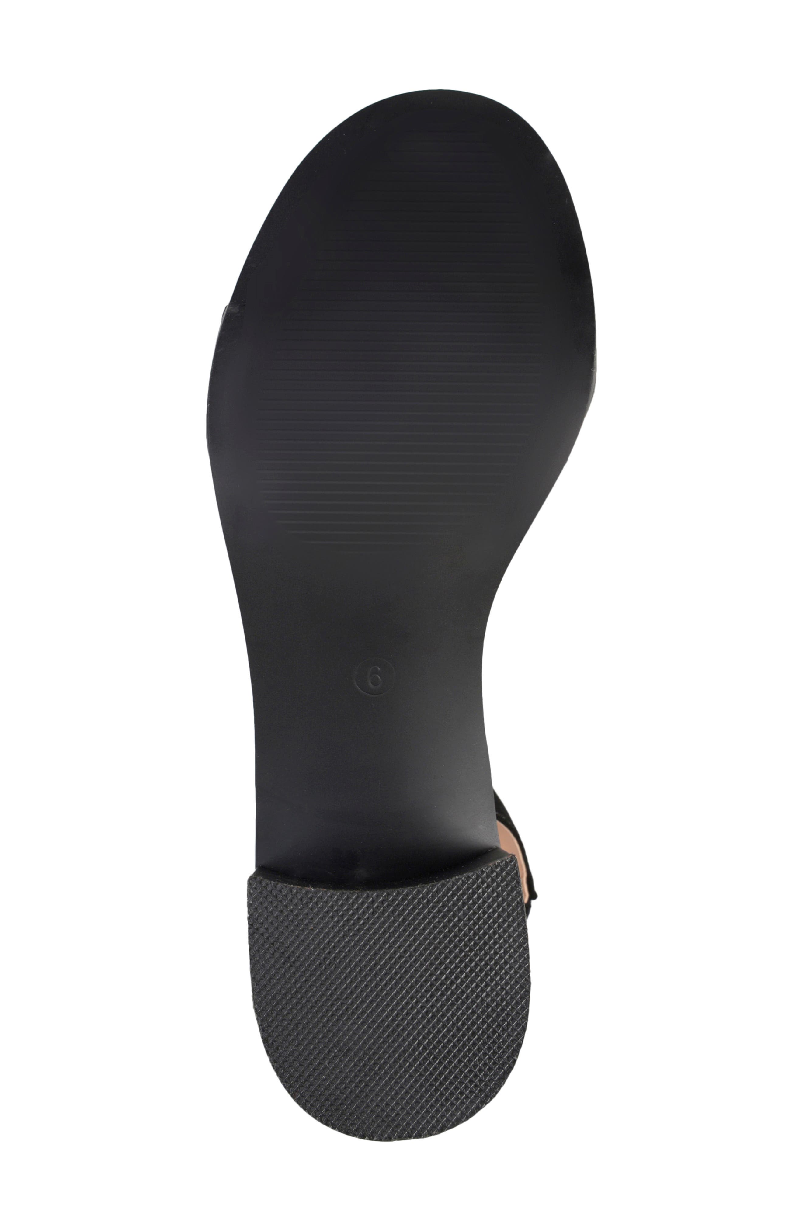 Journee Collection Percy Open Toe Heeled Sandal, Alternate, color, Black