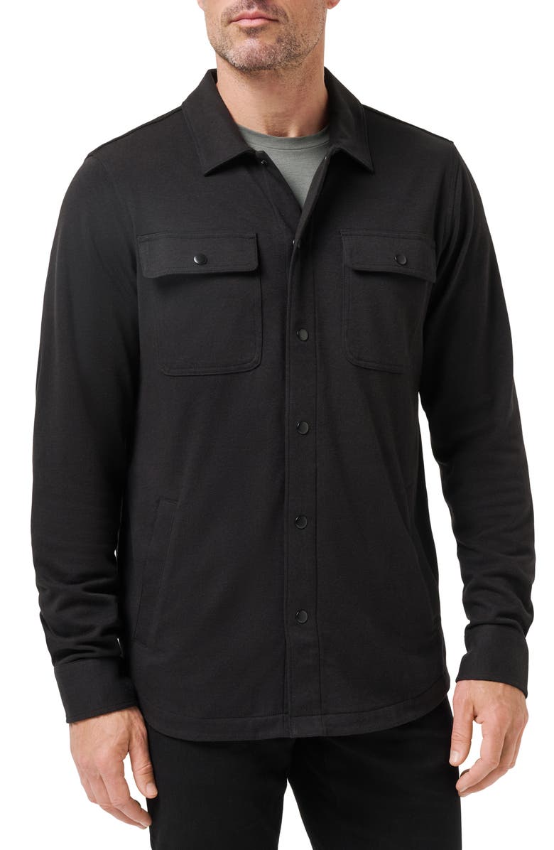TravisMathew You Pick Shirt Jacket, Main, color, Black