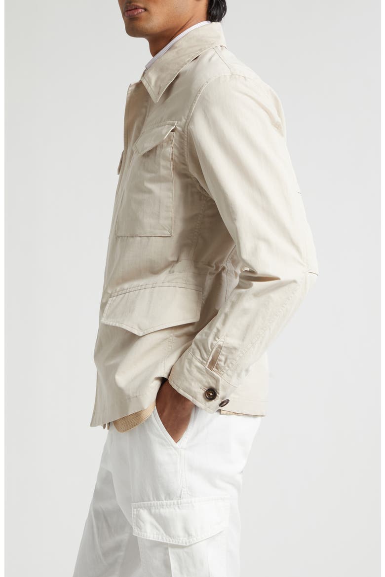 Cotton & Silk Field Jacket, Alternate, color, 02 SAND