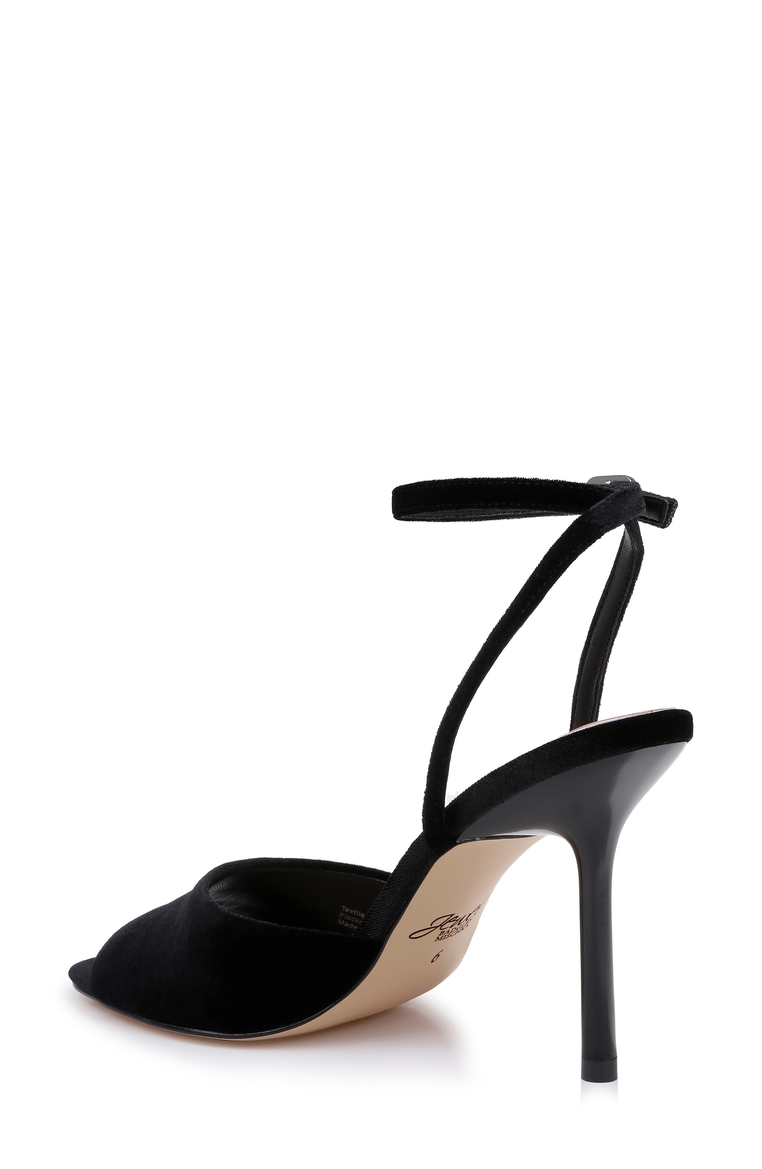 Babe Ankle Strap Sandal, Alternate, color, BLACK VELVET
